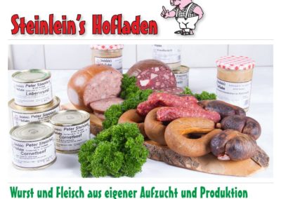 Metzgerei Steinlein Fränkische Schweiz Wurst und Fleisch aus eigener Aufzucht und Produktion