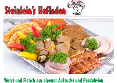 Metzgerei Steinlein Fränkische Schweiz Unsere leckere Grillfleischplatte, ideal zum Grillen